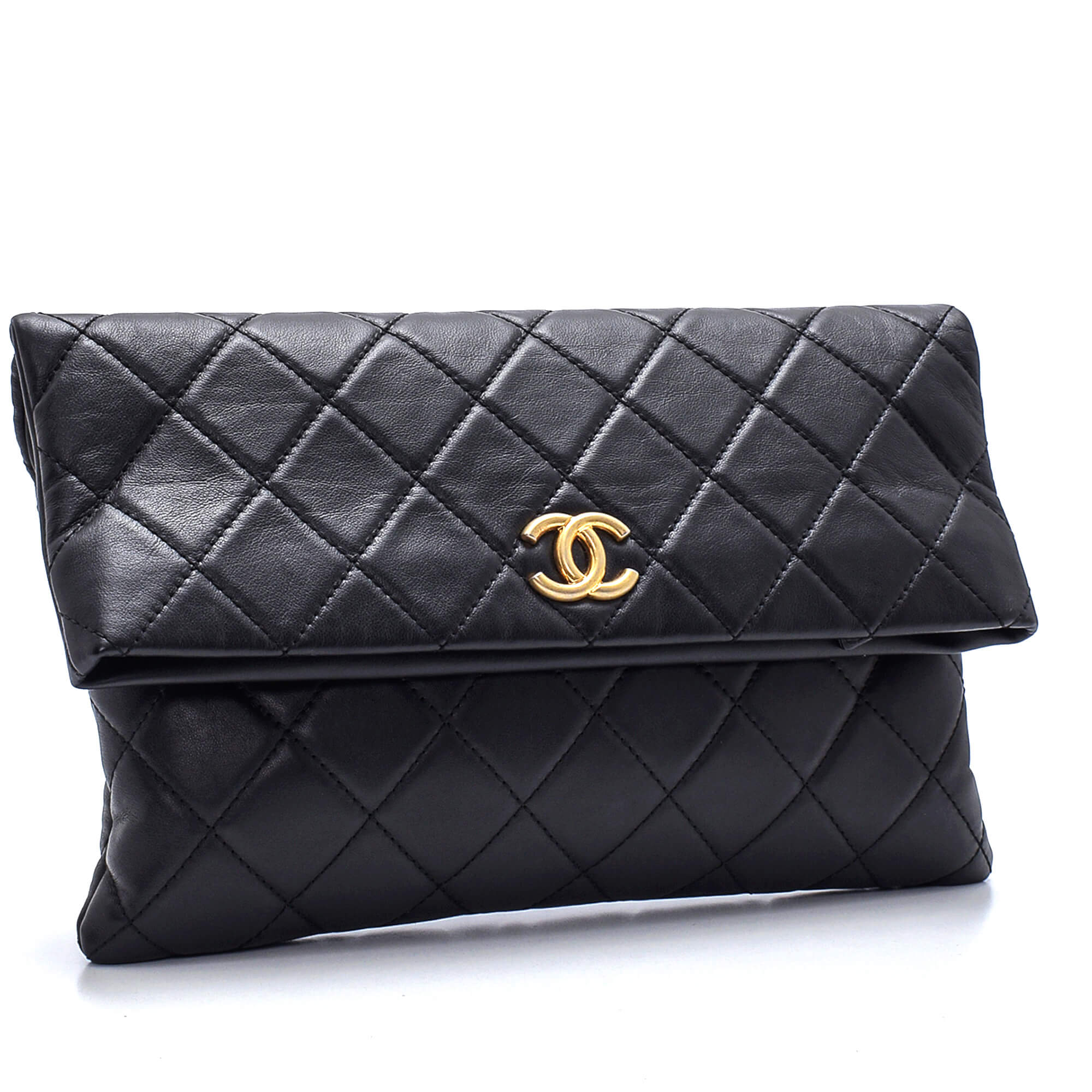 Chanel fold hot sale over clutch